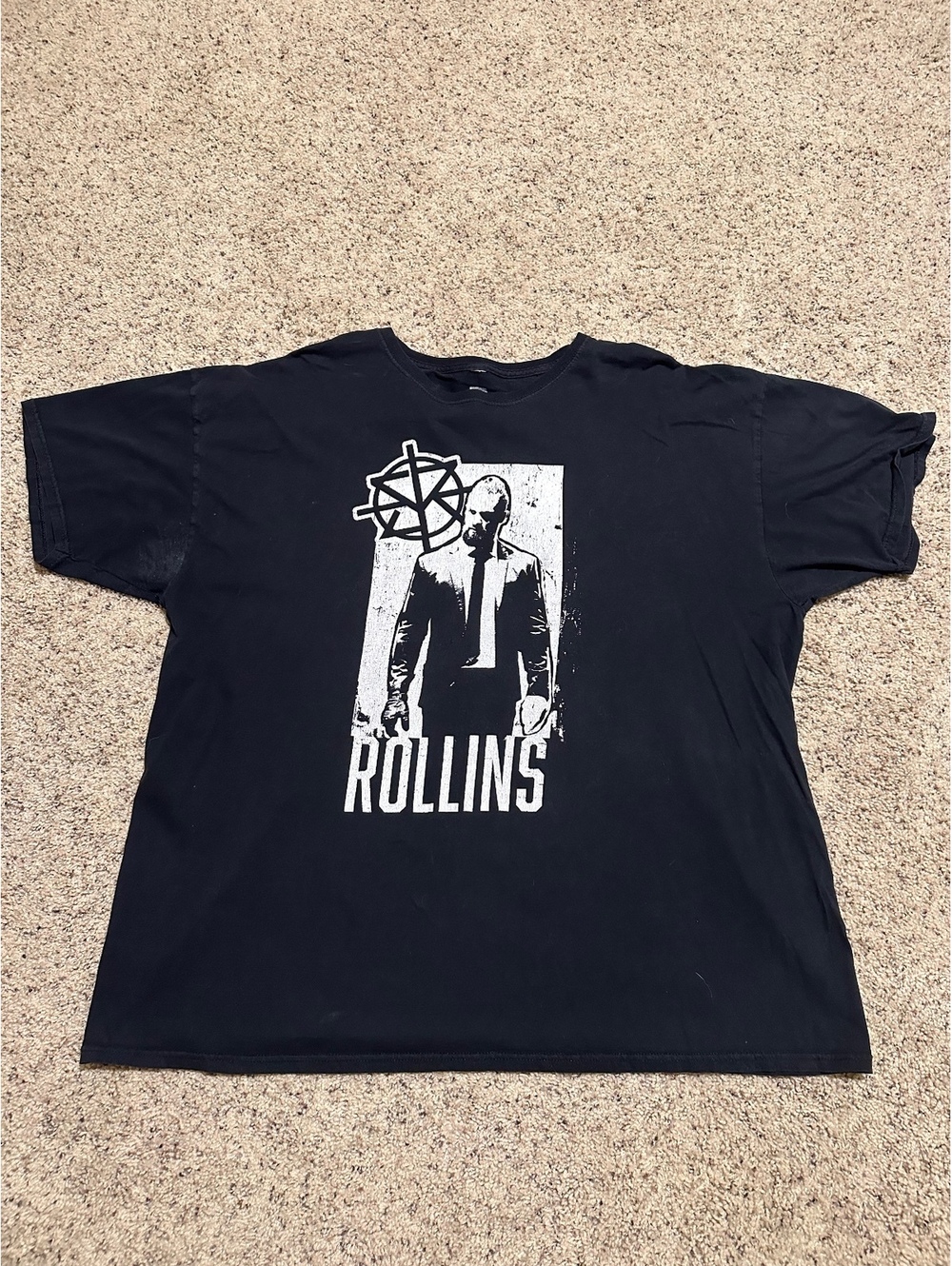 WWE Rollins Black Graphic T-Shirt Size 3XL